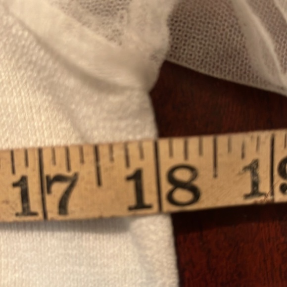 Salo la fille white flutter sleeve top sz L Women - Picture 7 of 9